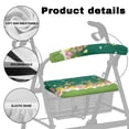 thumbnail image 5 of HELLHERO Yellow Roses Rollator Seat Covers Seat Back Covers Waterproof Washable Secure Fit for Elderly, 5 of 7