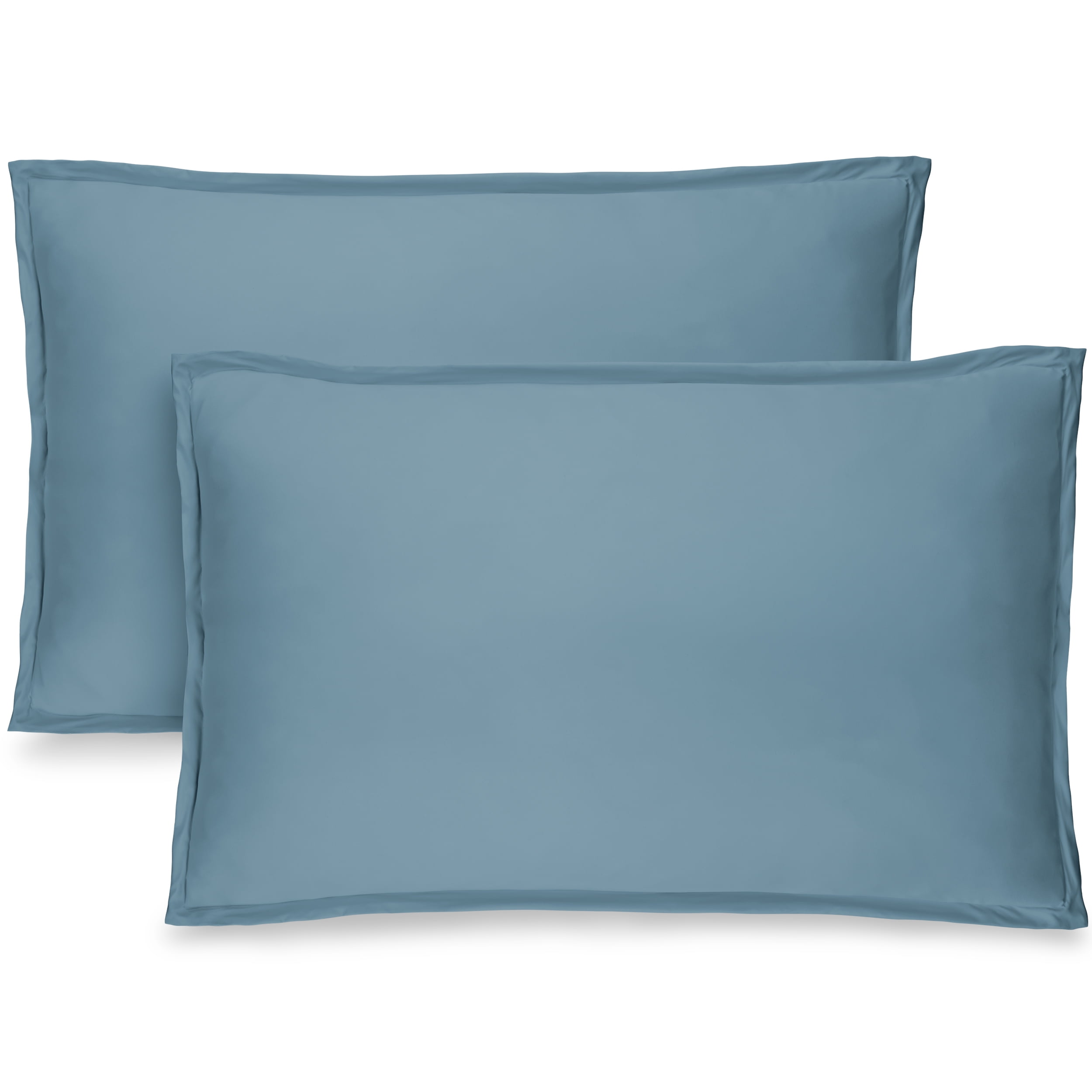 Bare Home Double Brushed Microfiber Pillow Sham Set (Standard,