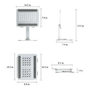 Laptop Stand for Desk Adjustable Portable Stable Laptop Holde Notebook Compatible with MacBook Air/Pro,for Dell, for HP, for ASUS Vertical Stand, Laptops from 10-17in,Silver