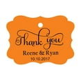 thumbnail image 1 of 100 PCS Thank You Custom Made Hang Tags Personalized Wedding Favor Gift Paper Tags, 1 of 1