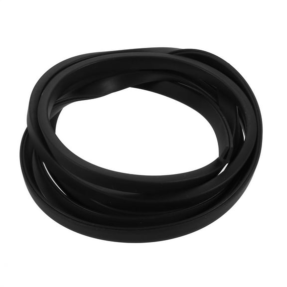 Unique Bargains 1M Long 1mm Groove Wide 5mm Height Rubber Hollow Air Sealed Seal Strip Black