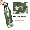thumbnail image 4 of Yayeee 20oz Insulated Water Bottle Double Wall Stainless Steel with Flip Straw Lid, Black Abstract, 4 of 7