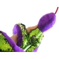 thumbnail image 4 of Jumbo 64" Plush Snake with Mermaid 2-Color Reversible Sequin Scales - Stuffed Sensory Fidget Toy, 4 of 5