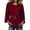 Wine, variant on Edvintorg Tops for Women Trendy Flutter Sleeve Crew Neck Loose Casual Business Tunic Shirts with Belt Womens Clothing Green M