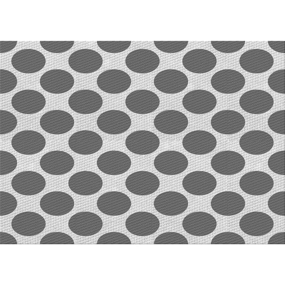 Ahgly Company Indoor Rectangle Patterned Ash Gray Area Rugs, 7' x 10'