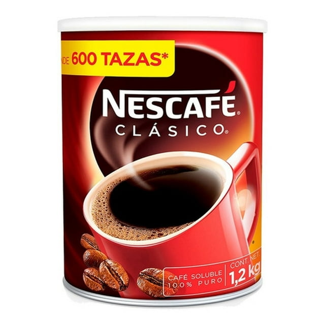Nescafé Clásico Café Soluble 1.2kg 600 Tazas Nescafé Original