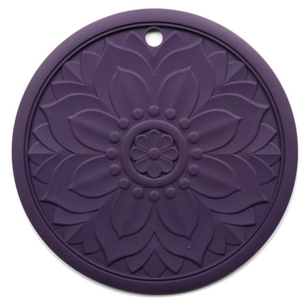 

Egmy Non-Slip Carved Potholders Kitchen Heat Protection Pad for Countertop Set of 3