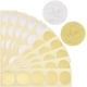 thumbnail image 1 of 200 pegatinas de relieve en blanco de 1,77 pulgadas, pegatinas de lámina dorada, pegatinas de engranajes redondas plateadas, pegatinas de sello autoadhesivas en relieve para sobres., 1 of 6