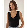 thumbnail image 4 of Lace Detail V-Neck Crop Top, 4 of 5