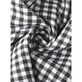 thumbnail image 6 of DARING DIVA Women's Gingham Buttons Comfy Breathable Beach Casual Shorts Small Black, 6 of 6