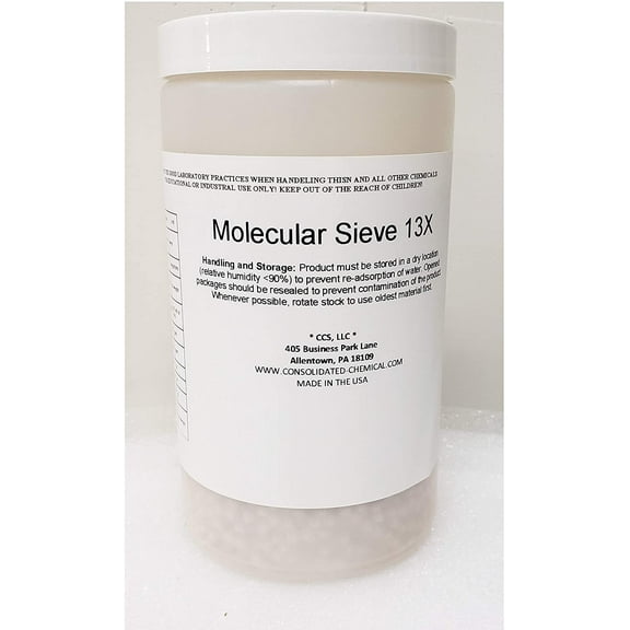 13X Molecular Sieve 4 x 8 Mesh 500g Poly Jar