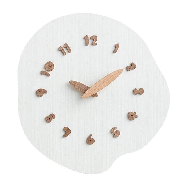 Reloj de pared de inspiración nórdica. Ideal for salón. Funcionamiento silencioso. A pilas.