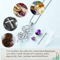 thumbnail image 4 of Cremation Jewelry for Ashes - Lotus Flower Ashes Pendant Necklace with Mini Keepsake Urn Memorial Ash Jewelry, 4 of 5