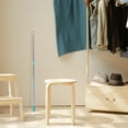 TUIBELYN Telescopic Hanger Rod for Closet Shelf Blue