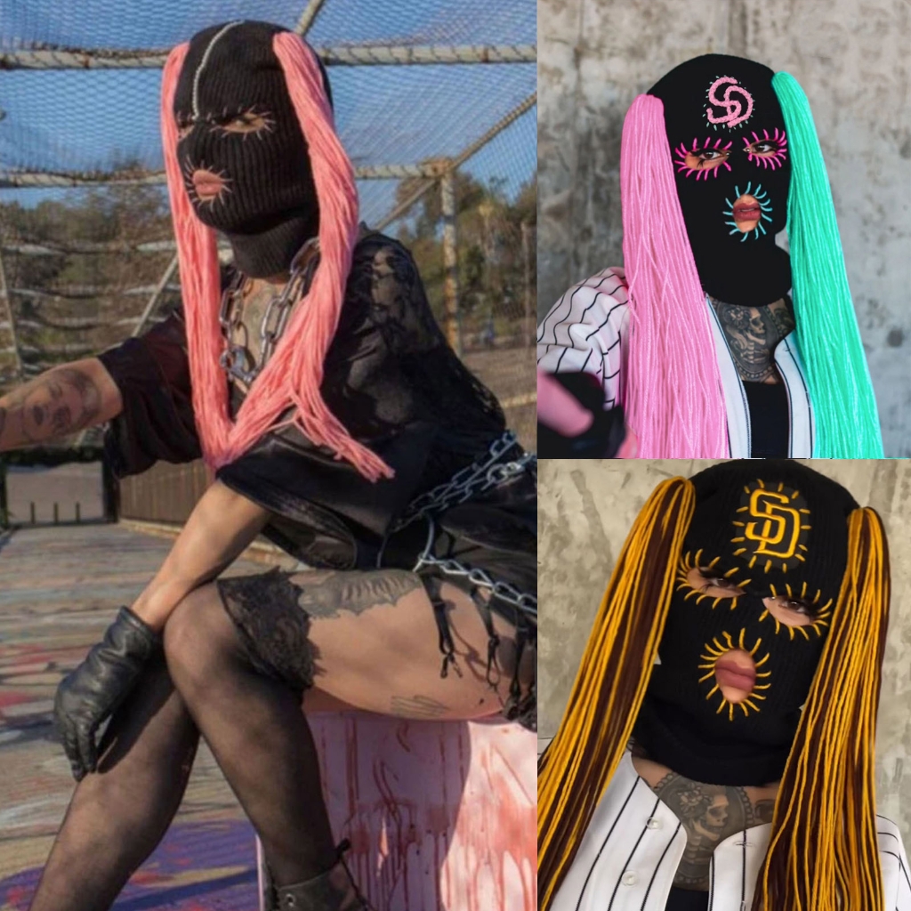 Yokua Warm Winter Caps Knit Beanie Hat Balaclava Full Face Ski Masks for Women