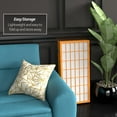 thumbnail image 5 of Red Lantern 3 ft. Short Window Pane Shoji Screen - Honey - 6 Panels, 5 of 7