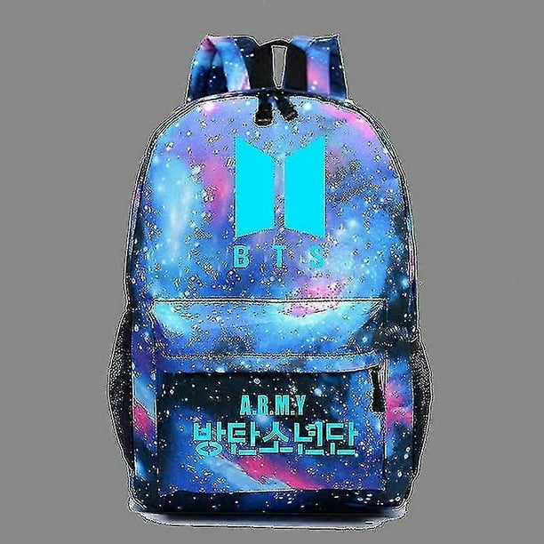 Bts Luminous Starry Bag Male And Female Students School Bag Backpack Trend Korea-9-13