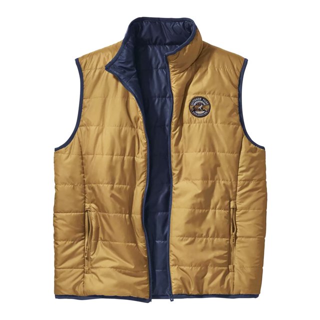 Atlas For Men - Chaleco Reversible para Hombre (Ocre, Marino)