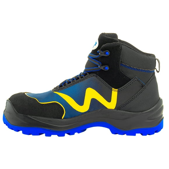 Zapato de Seguridad WSM tipo tenis, Ergonómico y muy ligero. Con casquillo de Policarbonato. Bota Industrial y multifuncional. Es un calzado de trabajo dieléctrico y antiderrapante. Est 2959-MT WSM  2959MTNGO240