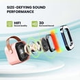 thumbnail image 2 of Mini Karaoke Machine for Kids and Adults, Portable Bluetooth Speaker with 2 Wireless Mics, Pink, 2 of 5
