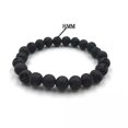 thumbnail image 3 of K-KED Man Natural Black Lava Stone Rock Volcanic Round Bead Elastic Diffuser Bracelets-10 mm, 3 of 6