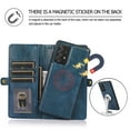 thumbnail image 2 of Dteck for Samsung Galaxy A53 5G Wallet Case with Card Holder, Shockproof PU Leather for Women Men,Detachable Magnetic Flip Cover Wallet Phone Case with Wrist Strap, Navyblue, 2 of 7