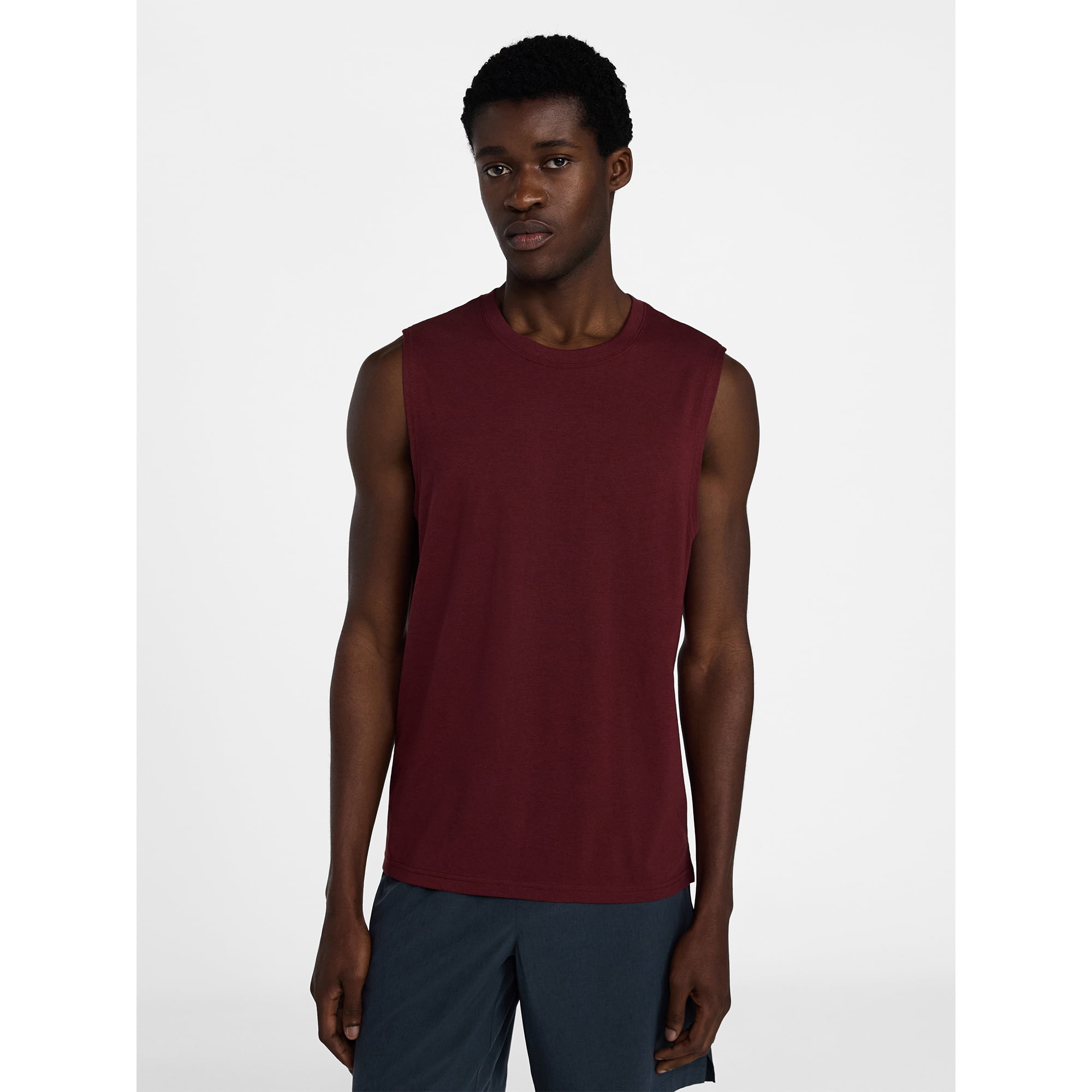 Athletic Works Men's and Men's Big & Tall Tri-Blend Muscle Tee, Sizes XS-4XLT