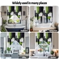 thumbnail image 6 of Abstract Graffiti Swag Curtain Valance for Windows, Green Black Angular Layout Window Treatments Short Swag Topper for Kitchen Windows Bathroom Bedroom, 36"x63", 6 of 8