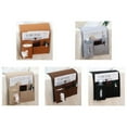 thumbnail image 4 of Injueey Bolsa organizadora colgante de fieltro, solución de almacenamiento versátil para cualquier habitación, bolsillo de almacenamiento Almacenamiento y organización del hogar chocolate, 4 of 6