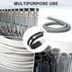 thumbnail image 5 of Uxcell 6 Pack Abrazaderas de Cable 32 mm Acero Inoxidable 304 Goma Forma R para Tubo, 5 of 7