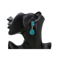 Women Earrings Set Gold Metal Dangle Turquoise Blue Color Fashion Jewelry