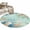 Teal Green Blue, variant on Round Rugs 3.3Ft, Teal Beach Coastal Round Area Rug Washable Indoor Throw Carpet, Summer Nautical Coral Shell Botanical Soft Non Slip Circle Rug for Laundry Room Patio Home Decor Aesthetic