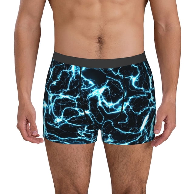 Fotbe Lightning Calzoncillos Tipo Boxer con Bolsa de Soporte Total para Hombre, X-Temp Fresco, Transpirable y de Secado Rápido-Small