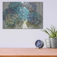 thumbnail image 4 of Luxe Metal Art 'Turquoise Hydrangea on Barn Board' by Albena Hristova, Metal Wall Art, 16"x12", 4 of 9