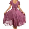 thumbnail image 2 of Sakkas Marigold Embroidered Fairy Dress - Orchid - L/XL, 2 of 6