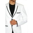 thumbnail image 2 of Blazer Blanc Exotique pour Hommes. Ce Produit Est Fait sur Commande., 2 of 3