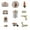 D, variant on 12Pcs Easter Tiered Tray Ornament Set Decorative Wooden Signs Spring Rustic Home Decoration for Kitchen Counter Mantelpiece Festive Holiday Display
