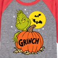 thumbnail image 3 of The Grinch - Grinch And Pumpkin - Toddler & Youth Raglan Graphic T-Shirt, 3 of 6