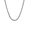thumbnail image 2 of KUZZOI Men 0.20" Byzantine Box Link Necklace Chain 925 Silver 20 - 24 inch, 2 of 7