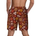 thumbnail image 2 of Lsque Mens Swim Trunks Autumn Forest3 Pattern - Bathing Suit Compression Liner - Beach Swim Shorts Swimwear - (S-3XL) - Stretch Quick Dry -X-Large, 2 of 9