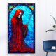 thumbnail image 1 of 5D DIY Full Round Drill Diamond Painting Glass Red Robe Death Kit Decor 40x70cm JShteea El nuevo, 1 of 9