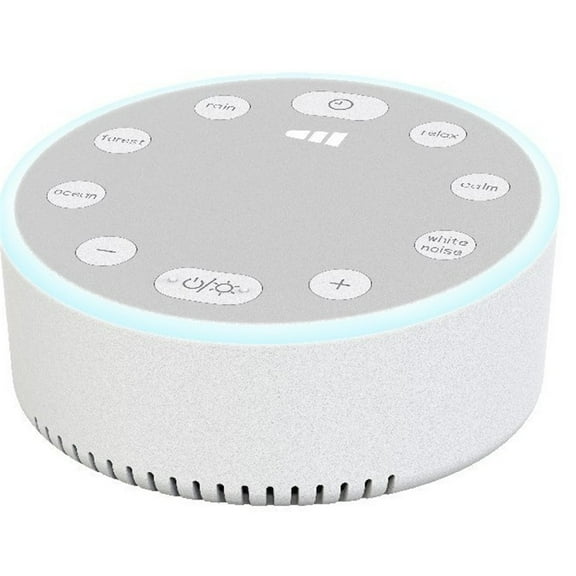 Sleep White Noise Sound Machines Adjustable Light Brightness Compact for Everyone Travel Gift Memory Function