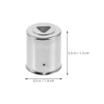thumbnail image 2 of GAXIRE 10Pcs Microwave Oven Magnetron Caps Replacement Silver Triangle Hole Durable Parts, 2 of 8