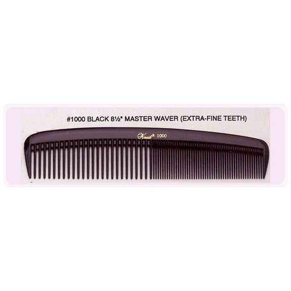 Krest #1000 Black  8 1/2 Master Waver (Extra Fine Teeth)