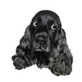 thumbnail image 3 of CafePress - Cute Black Cocker Spaniel Portrait Print Pajamas - Women's Light Pajamas, 3 of 4
