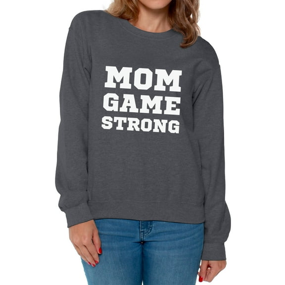 Awkward Styles Women's Mom Game Strong Cute Graphic Sweatshirt Tops