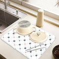 thumbnail image 6 of Ryvnso Paw Flower Checkered Dish Drying Mat for Kitchen Countertop 18x24 Large Dish Pad Drainer Rack Dish Sink Mats, 6 of 7