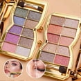thumbnail image 3 of Glitter Eyeshadow Palette,10 Colors Sparkle Shimmer Eye Shadow Highly Pigmented Long Lasting Makeup Gold, 3 of 5