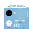 thumbnail image 2 of Filet de Balcon pour Chat 3m*4m Dacron (20 Sangles, 20 Vis d'Expansion, 20 Crochets) Filet de Balcon pour Chat Filet Anti-Chute Clôture pour Animaux, 2 of 5