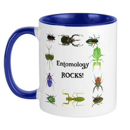

CafePress - Entomology Rocks Mug - Ceramic Coffee Tea Novelty Mug Cup 11 oz